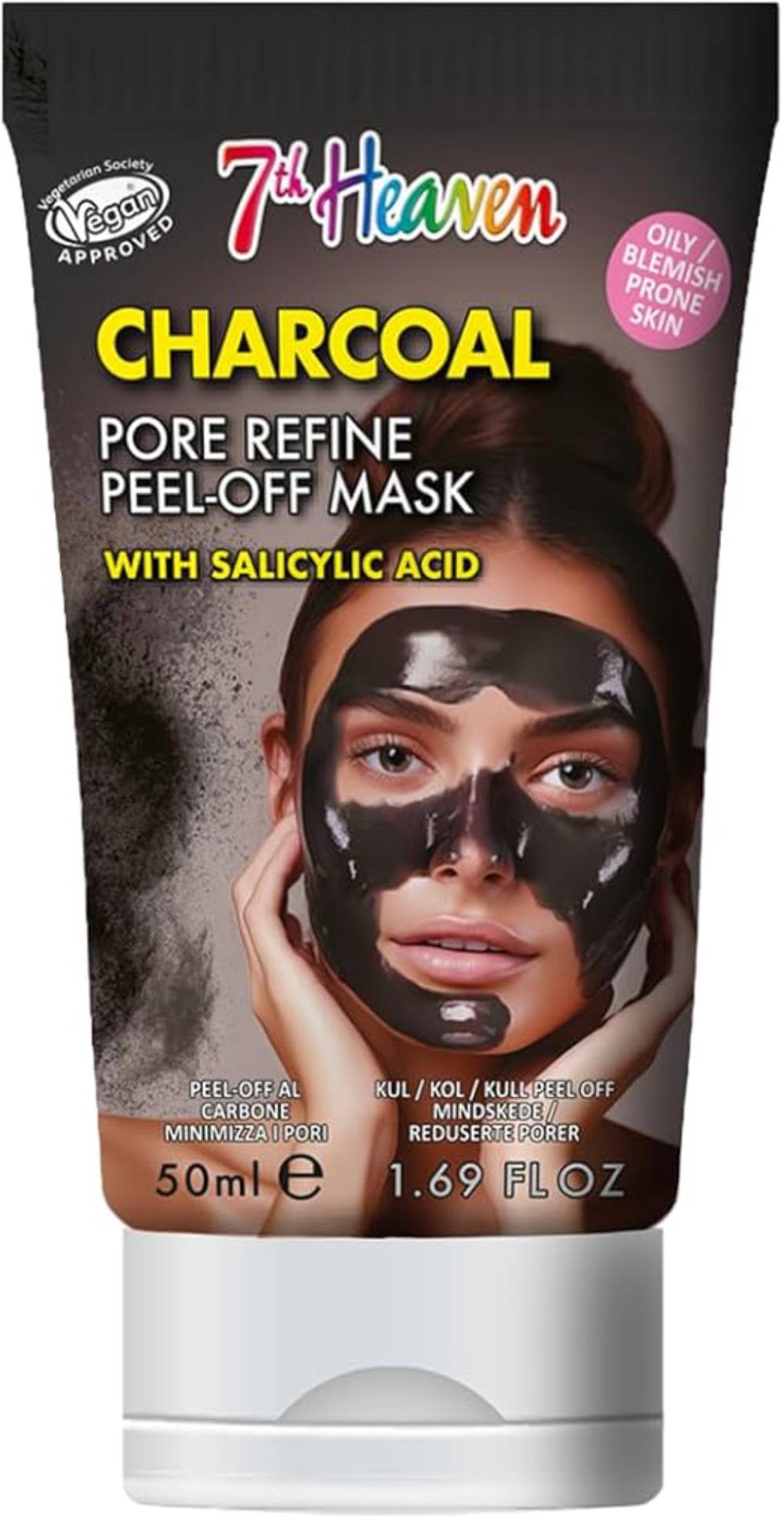 7th Heaven Charcoal Pore Refine Peel-Off Mask Tube - 50 ml