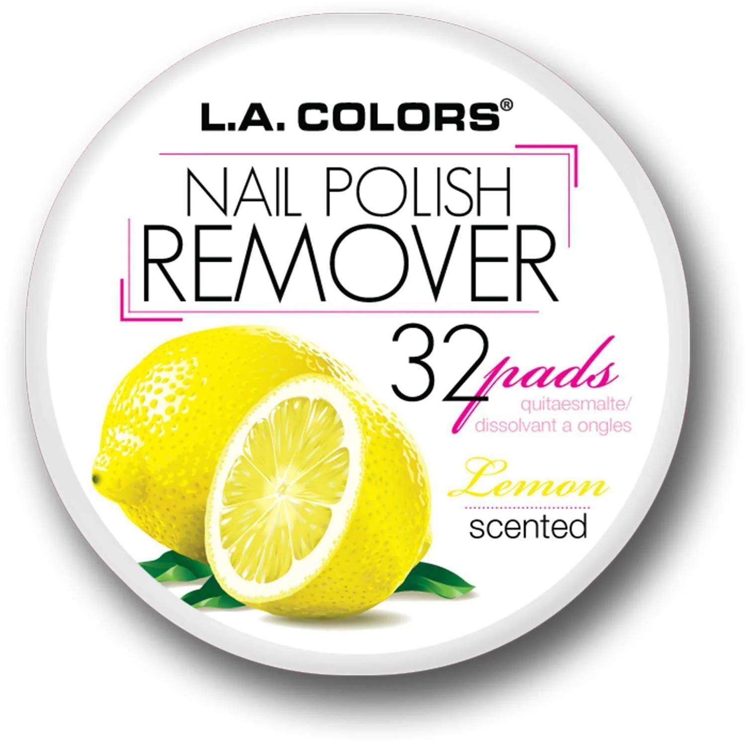 La Color Polish Remover Pads - Lemon Scent