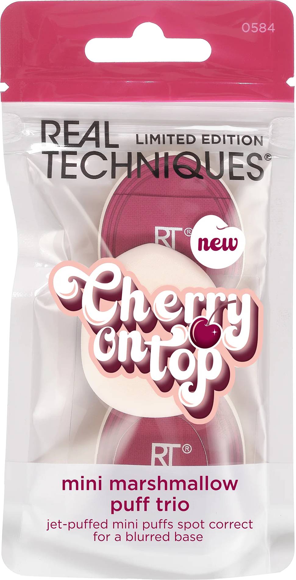 Real Techniques Cherry On Top Mini Marshmallow Puff Trio - 3 Count