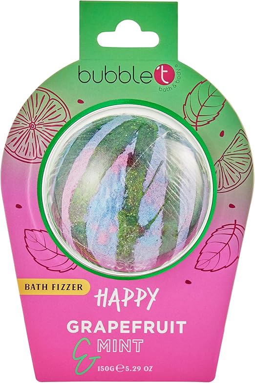 Bubblet Happy Bath Fzzer In Grapefruit And Mint 150 ml
