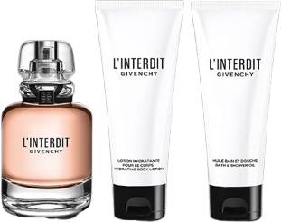 Givenchy L'Interdit Edp Gift Set for Women - 80 ml + Lotion 75 ml + Shower Oil 75 ml