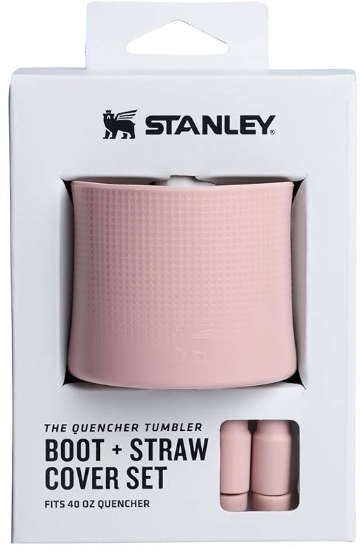Stanley Quencher Boot + Straw Topper - 40 Oz - Pink Dusk