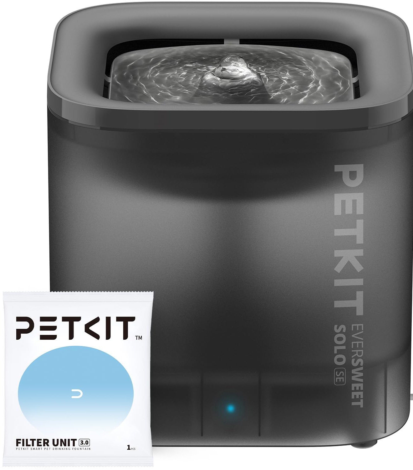Petkit Automatic Pet Water Fountain Black - 1.8 L