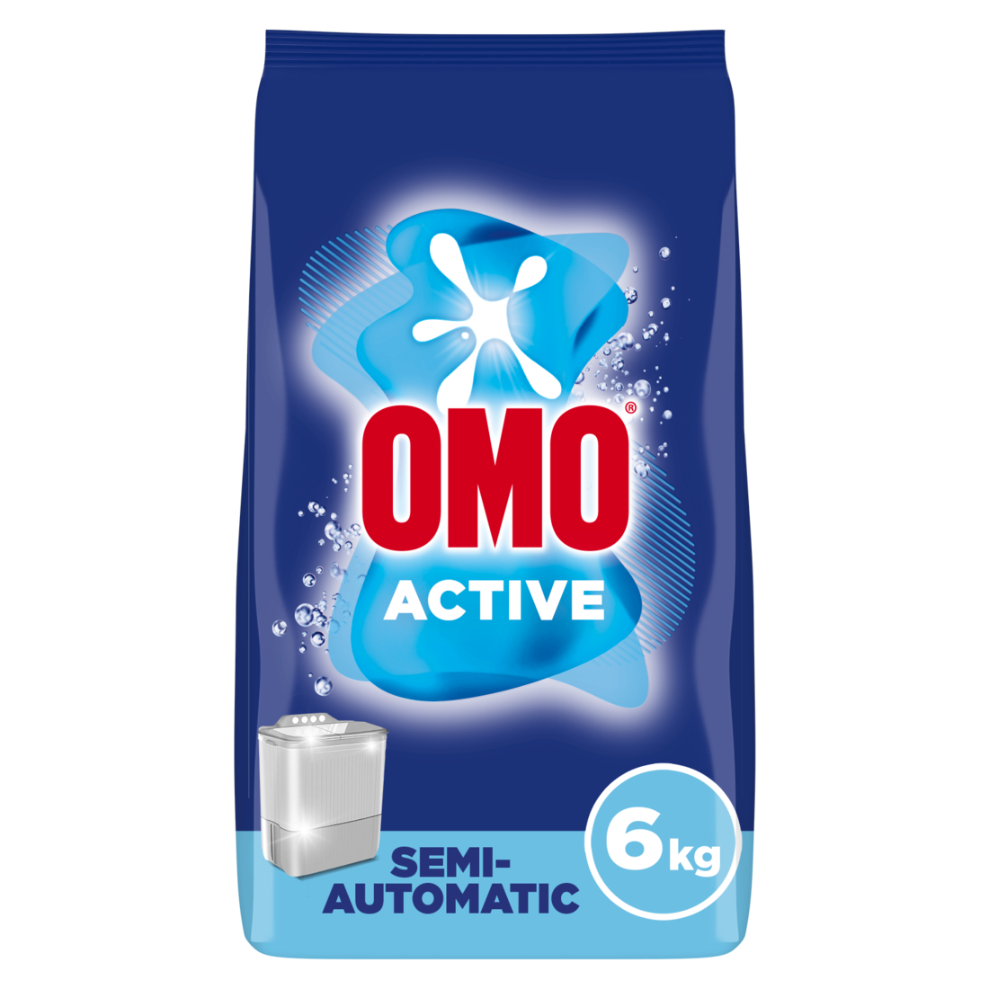 OMO Semi-Automatic Powder Laundry Detergent, Active,  6 KG