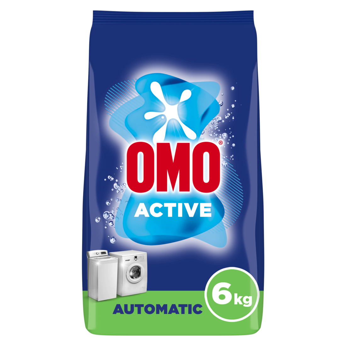 OMO Automatic Powder Laundry Detergent, Active, 6 KG