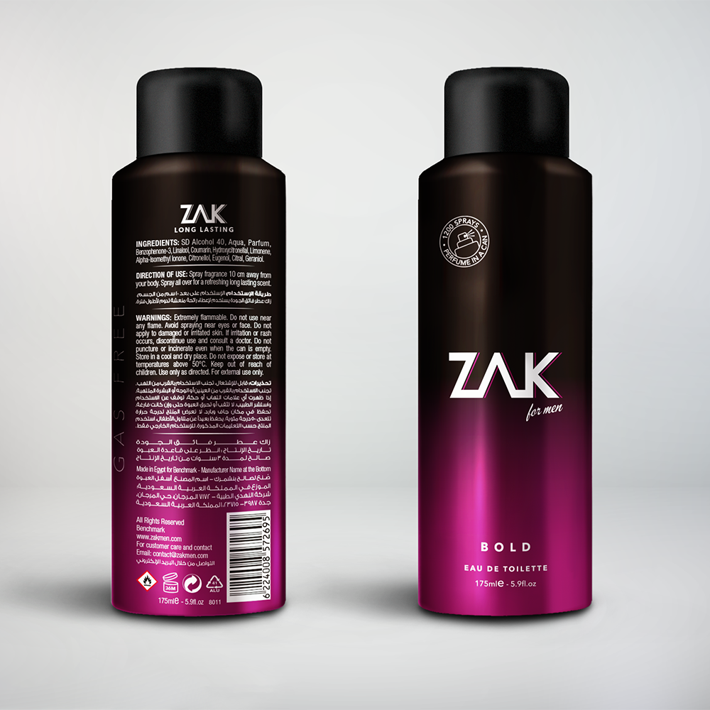 Zak Bold Body Fragrance 175 Ml