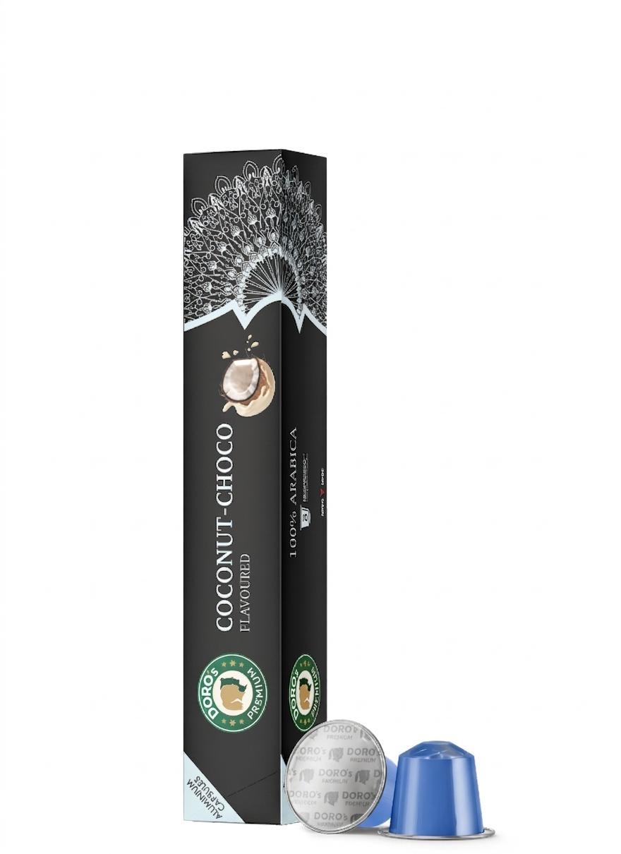 DORO'S PREMIUM - Coconut & Chocolate Luxury Coffee Capsule 8 Capsule