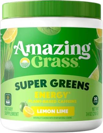 Amazing Grass Organic Green Blend Energy Lemon Lime - 30 Servings