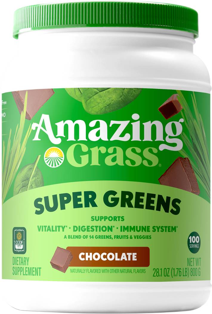 Amazing Grass Organic Blend Chocolate - 100 Servings