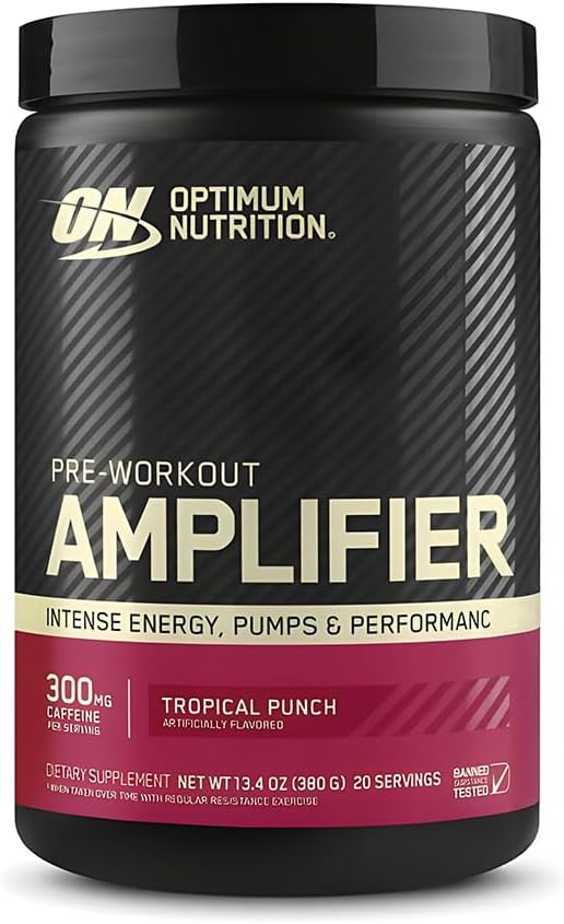 Optimum Nutrition Pre Workout Amplifier Tropical Punch - 380 gm