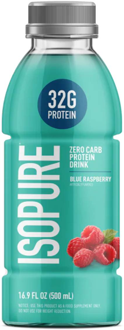 Isopure Zero Carb 32G Protein Blue Raspberry - 16.9 Oz