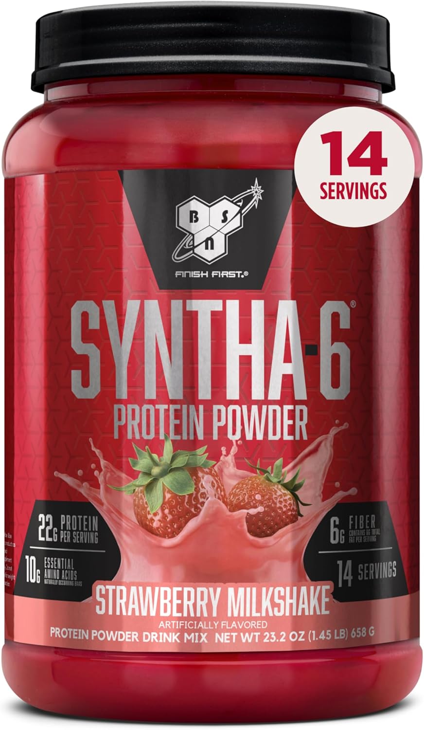 Bsn Syntha 6 Strawberry - 1.45 lb