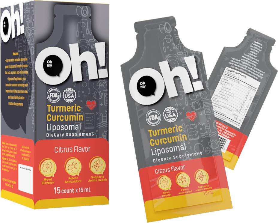 Oh My Oh Liposomal Turmeric Curc 15 Pouch - 15 ml