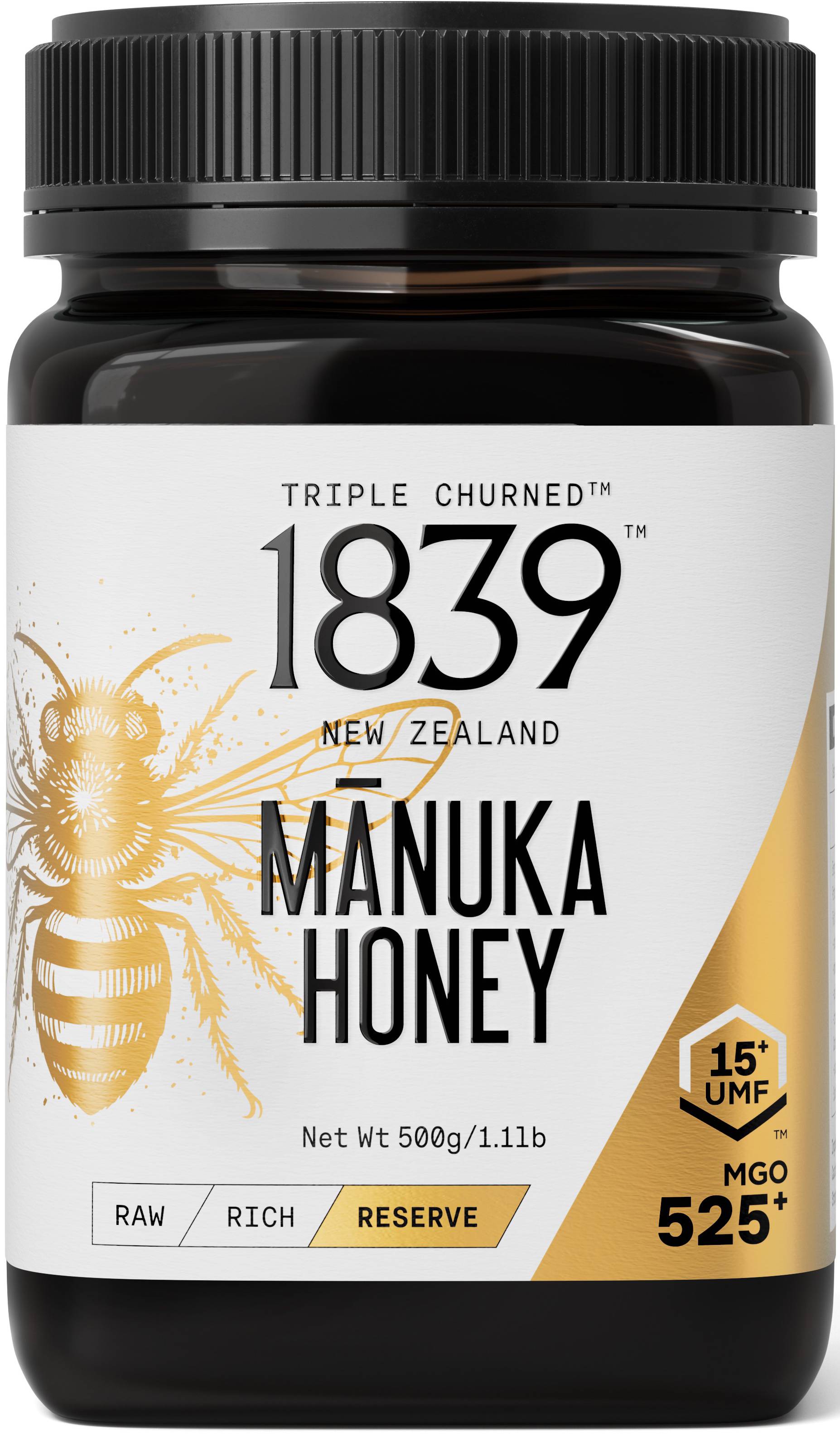 Manuka 1839 UMF 15+ / MGO 525+ Manuka Honey 500g