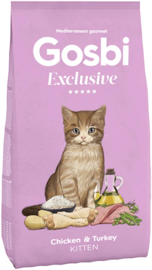 Gosbi Exclusive Chicken & Turkey Dry Food For Kitten - 6 kg