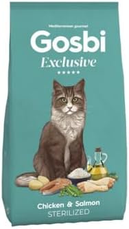 Gosbi Exclusive Chicken & Salmon Sterilized Dry Food - 6 kg