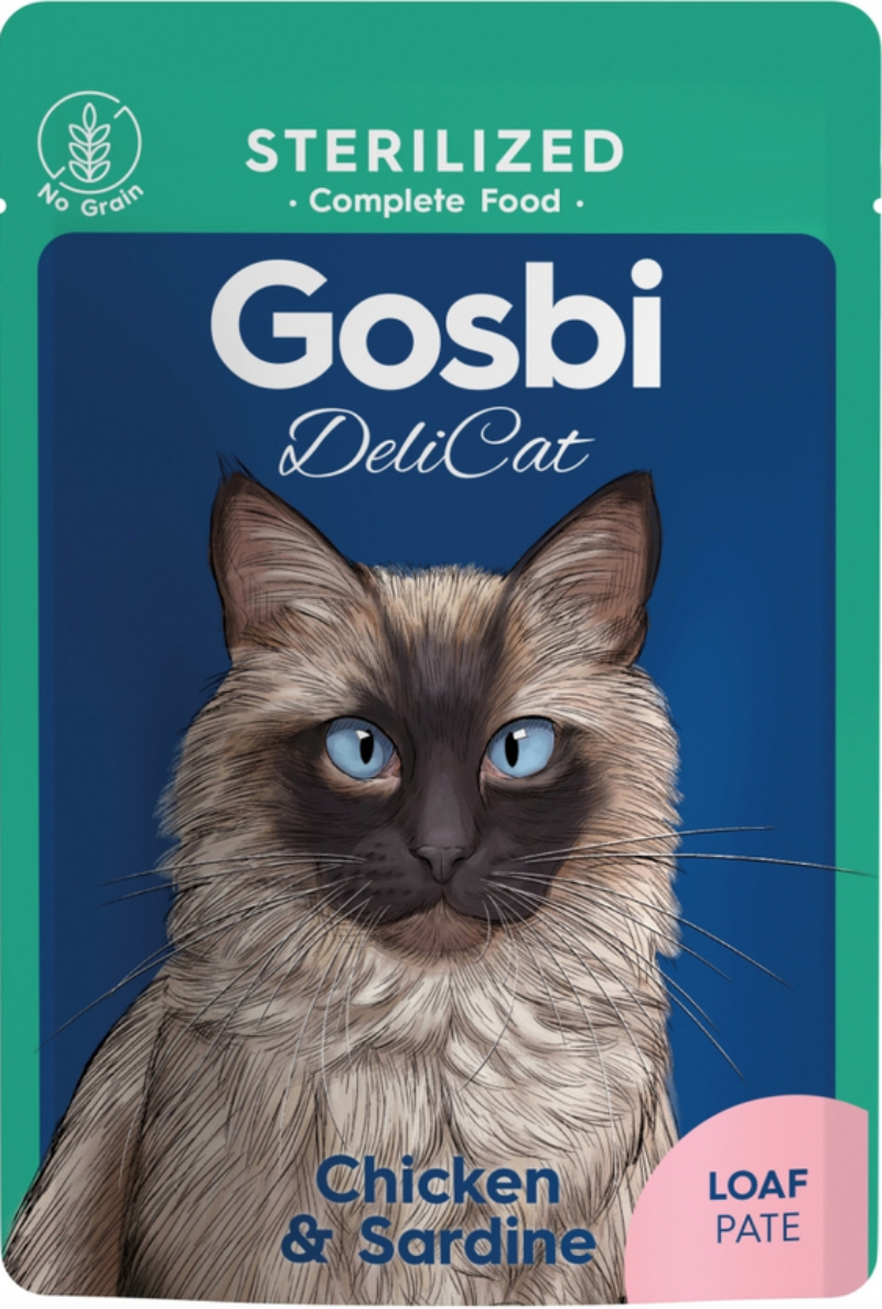 Gosbi Delicat Sterilized Chicken With Sardine Wet Food - 70 gm