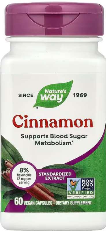 Nature'S Way  Cinnamon Extract - 60 Vegan Capsules