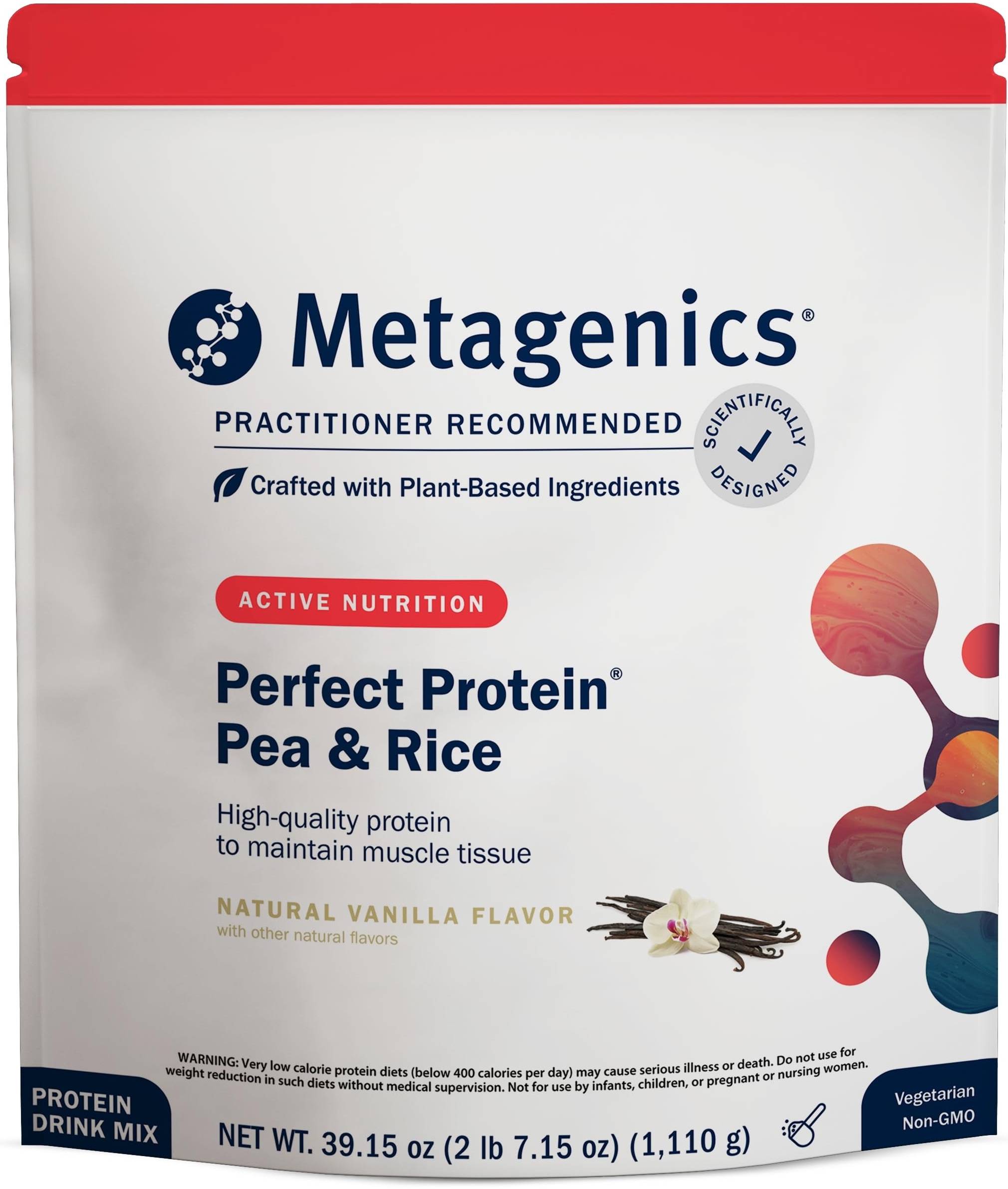 Metagenics Perfect Protein Pea & Rice Natural Vanilla - 1,110 g