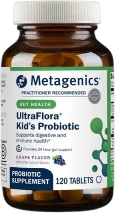 Metagenics UltraFlora Kids Probiotic Grape - 120 Tablets