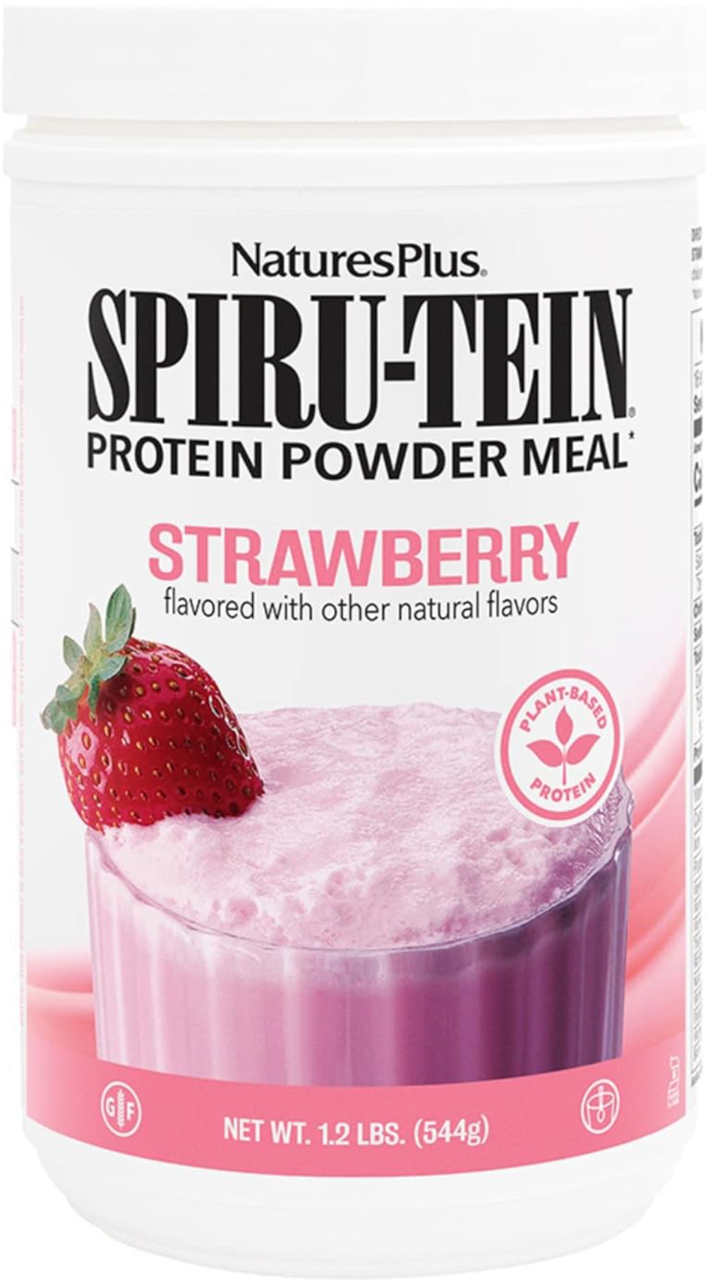 Natures Plus Spirutein Strawberry - 1.2 Lb