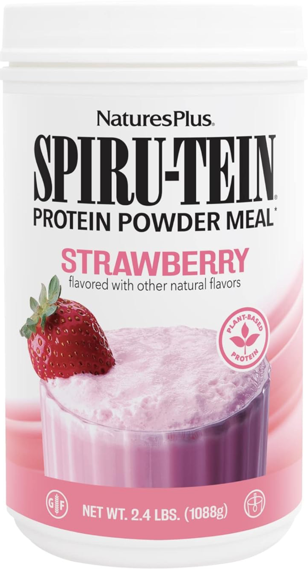 Natures Plus Spirutein Strawberry - 2.4 Lb