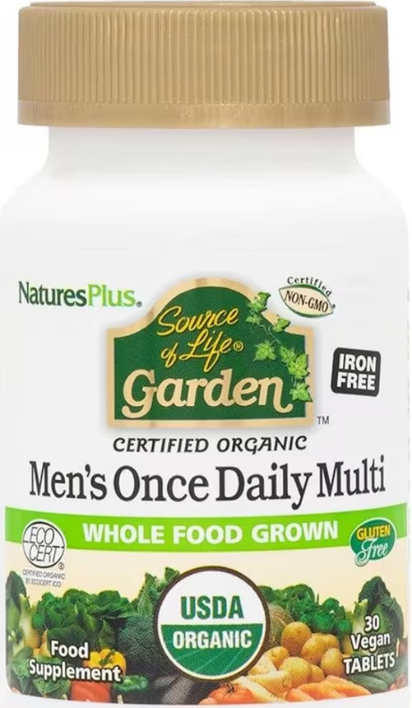 Natures Plus SOL GARDEN ORGANIC MENS DAILY 30TAB