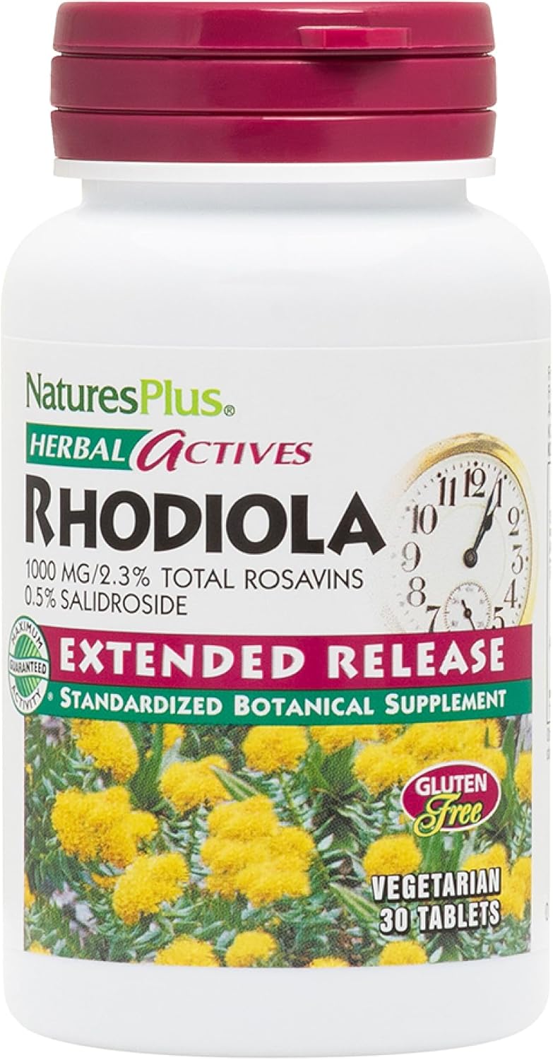 Natures Plus Rhodiola Extended Release 1000 mg - 30 Tablets