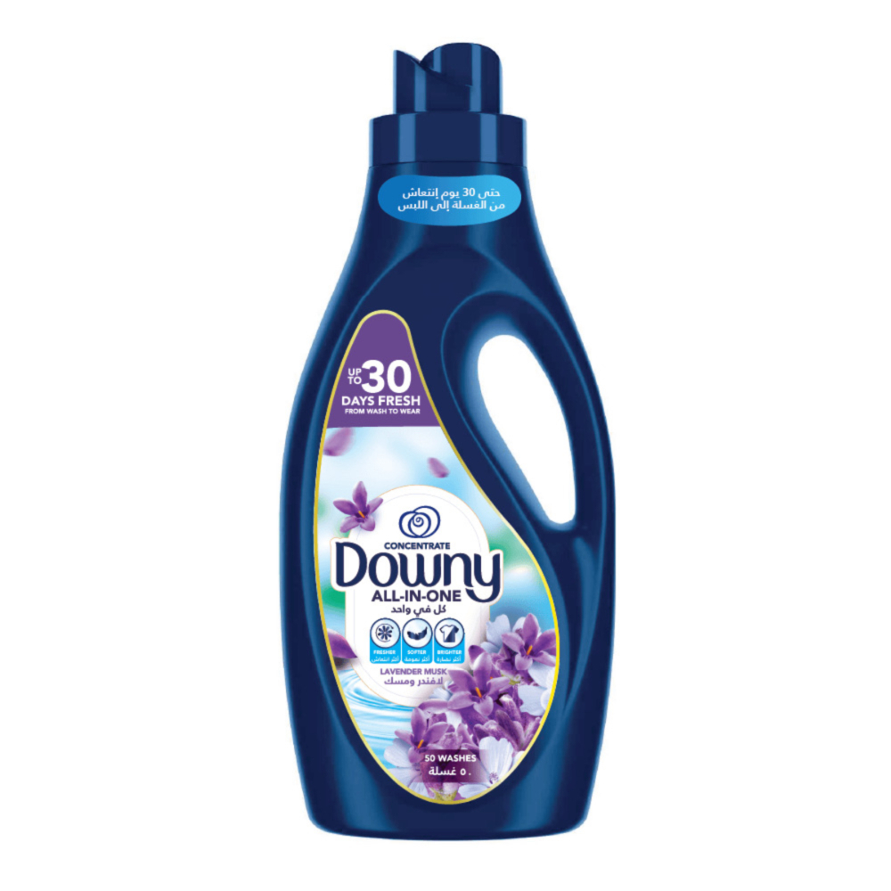 Downy Lavender & Musk 2L, Fabric Softener, All-in-One Concentrate
