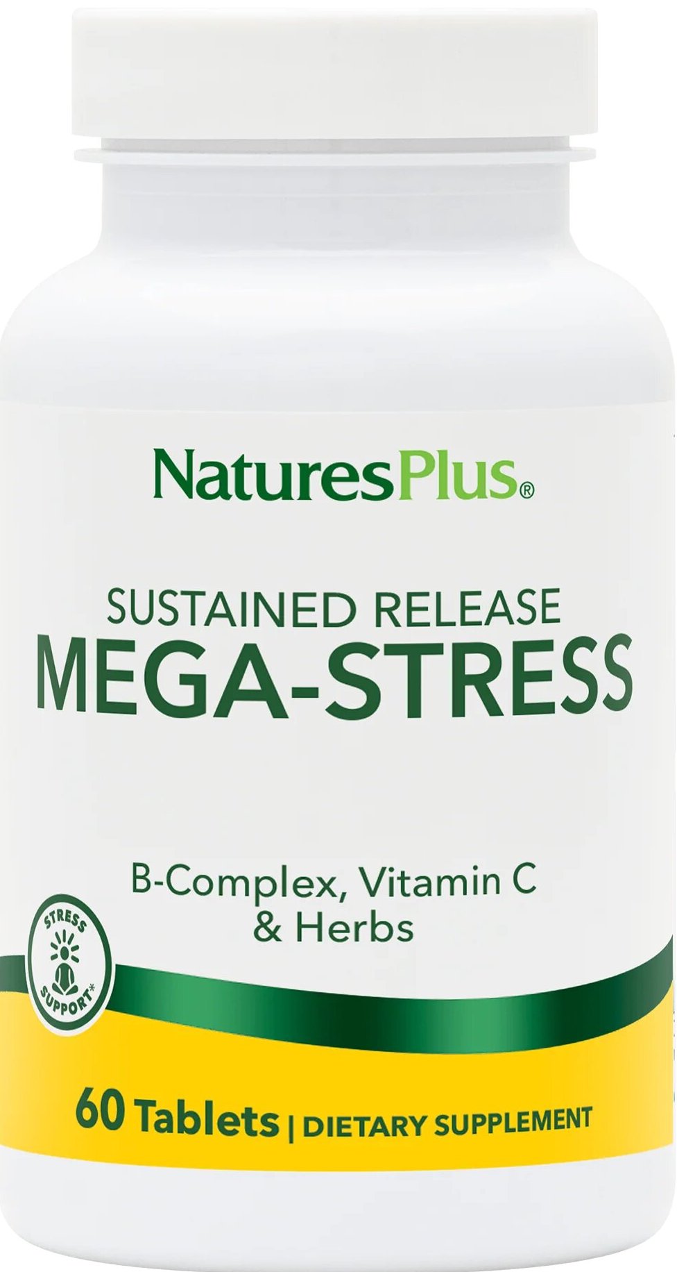 Natures Plus Mega-Stress Sustained Release - 60 Tablets