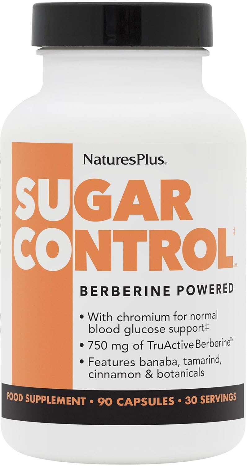 Natures Plus Sugar Control - 90 Vegetarian Capsules