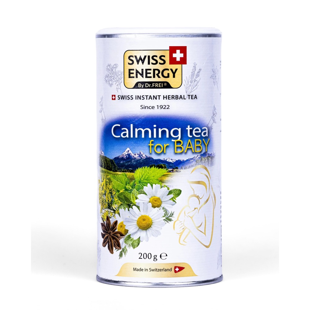 Swiss Energy Calming Instant Herbal Tea for Babies, Chamomile & Fennel, 200g