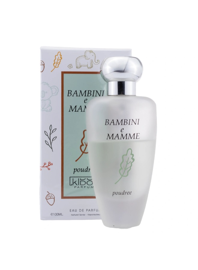 Kidou Bambini E Mamme Poudree Eau de Parfum - A Gentle Fragrance for Kids, 100 Ml