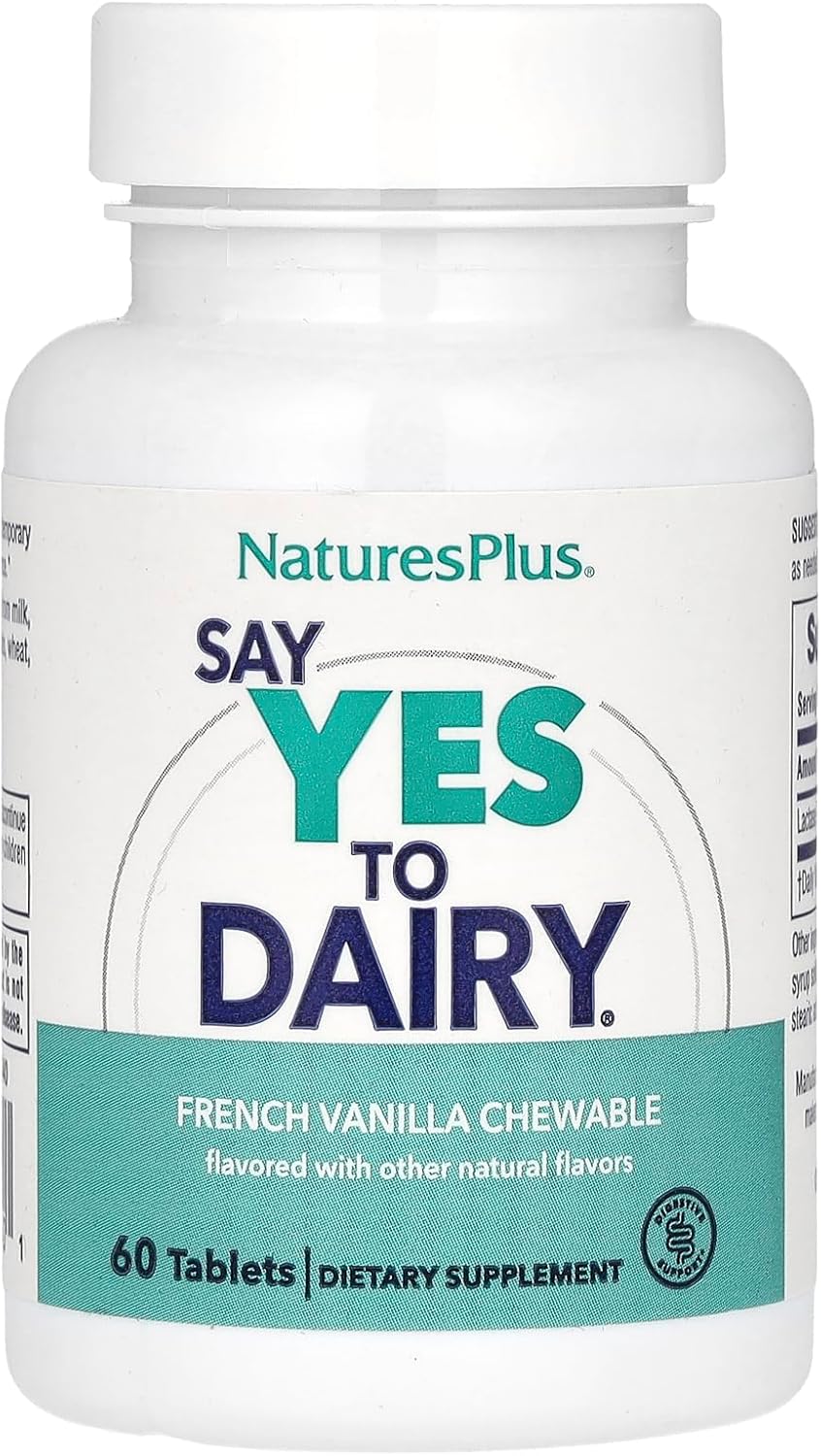 Natures Plus Say Yes To Dairy - 60 Chewables Tablets