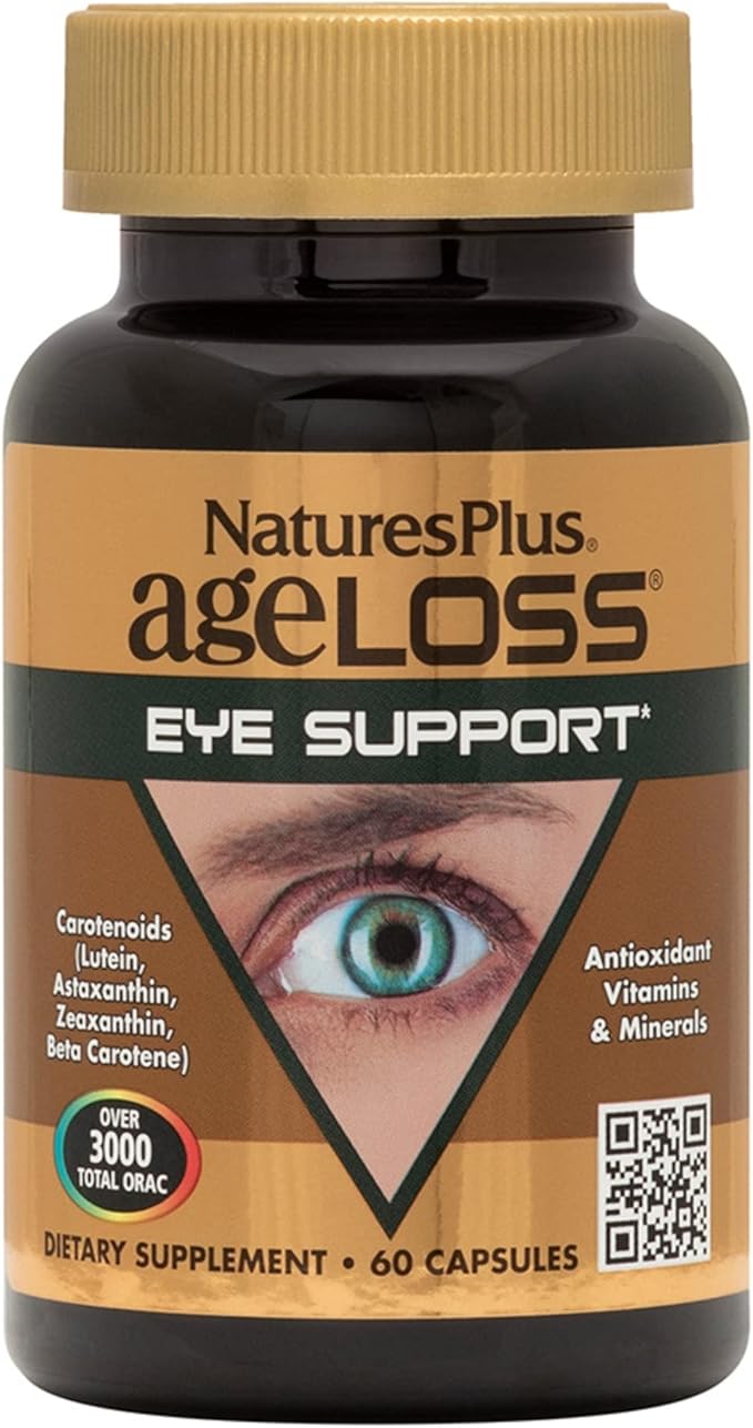 Natures Plus Ageloss Eye Support - 60 Capsules