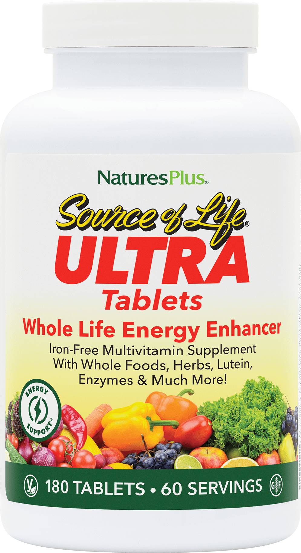 Natures Plus Ultra Source Of Life No Iron Tab 180