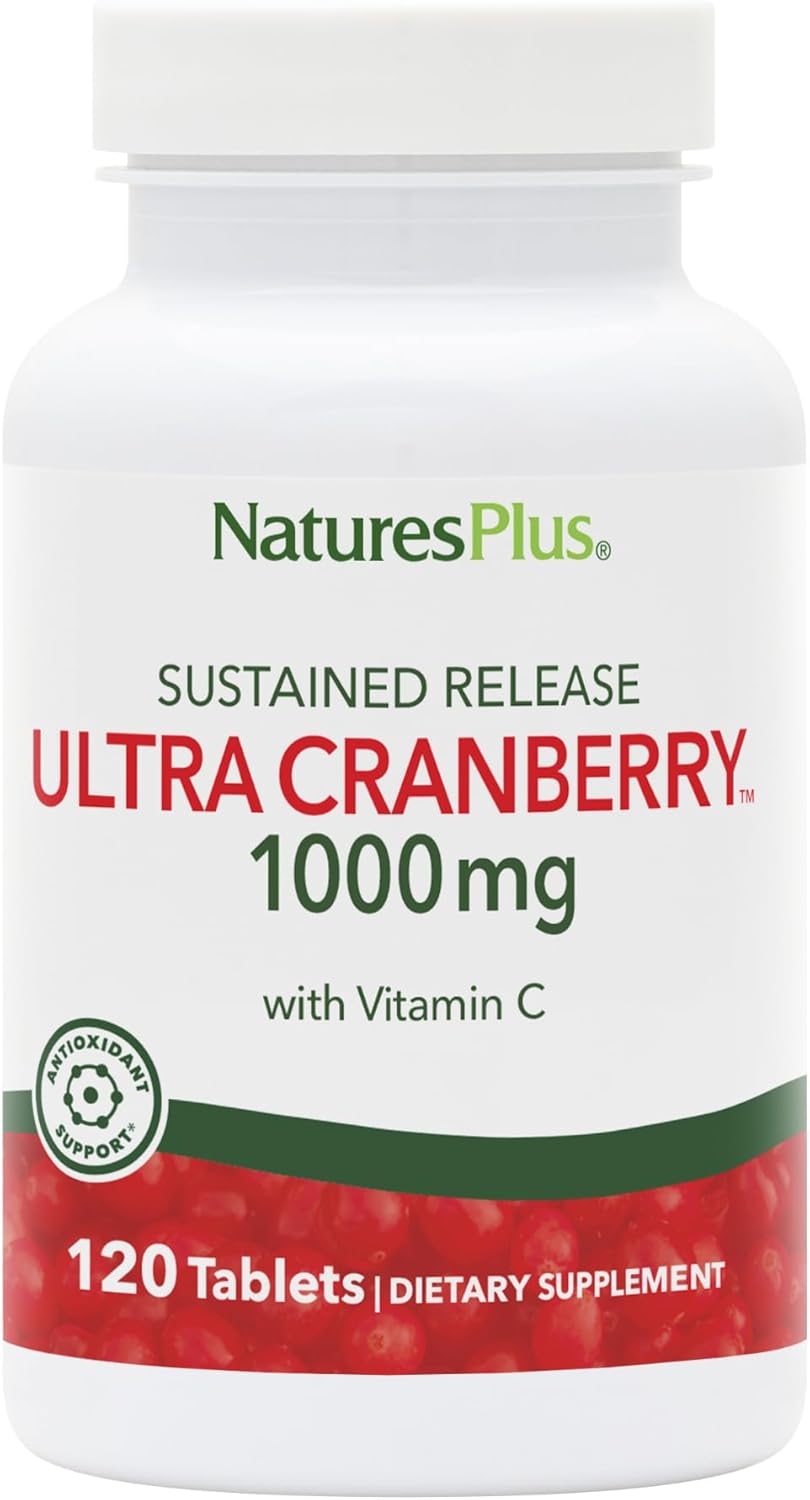 Natures Plus Ultra Cranberry Sustained Release 1000 mg - 120 Tablets