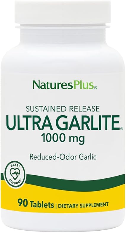 Natures Plus Ultra Garlite 1000 mg Sustained Release - 90 Tablets