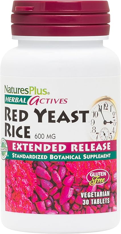 Natures Plus Red Yeast Rice Extended Release 600 Mg - 30 Tablets