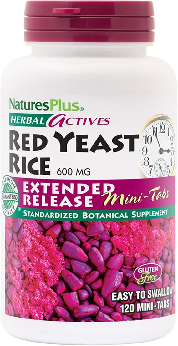 Natures Plus Red Yeast Rice Extended Release 600 Mg - 120 Mini Tabs