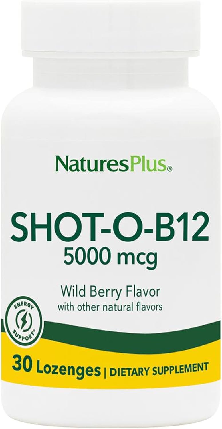 Natures Plus Shot O B12 5000 mcg - 30 Lozenges