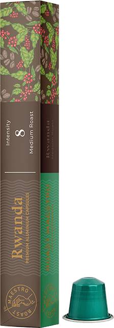 Roast Maestro Rwanda Premium Coffee - 10 Capsules
