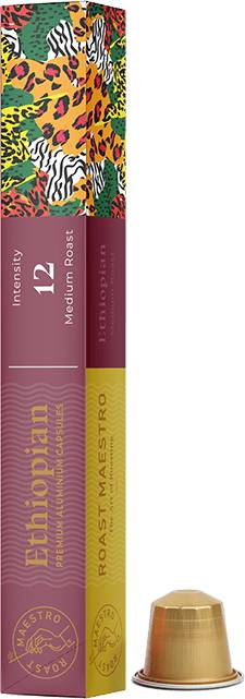 Roast Maestro Ethiopian Premium Coffee - 10 Capsules