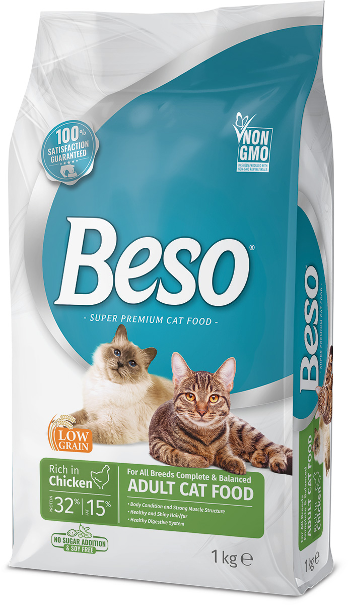 Beso Adult Cat Dry Food Rich In Chicken - 1 kg