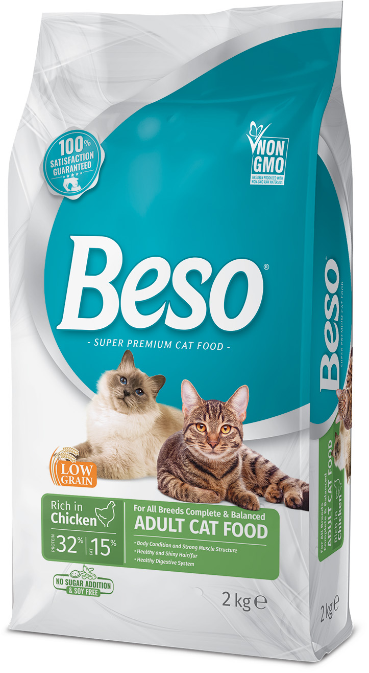 Beso Adult Cat Dry Food Rich In Chicken - 2 kg
