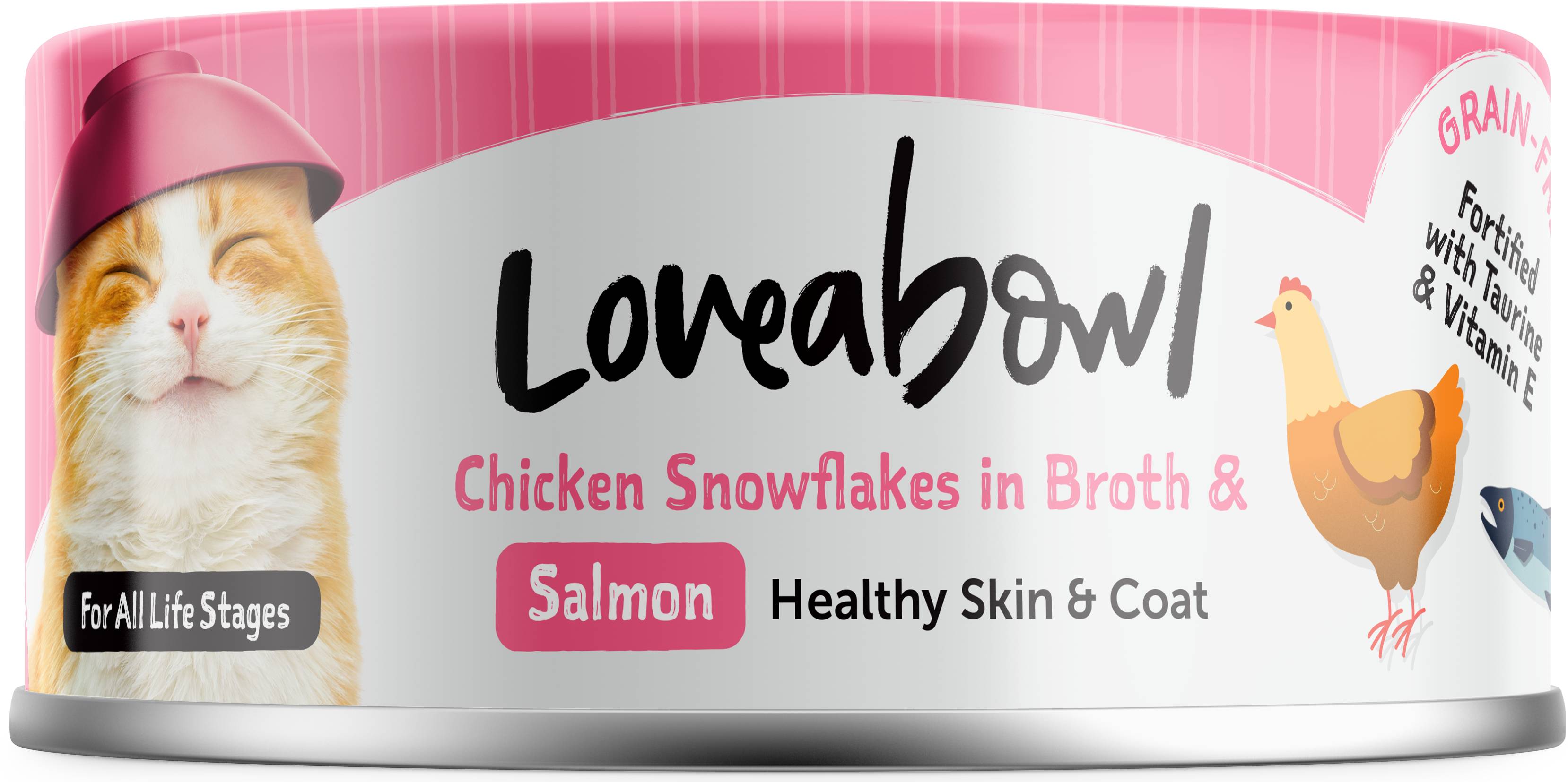 Loveabowl Chicken Snowflakes In Broth With Salmon - 70 gm