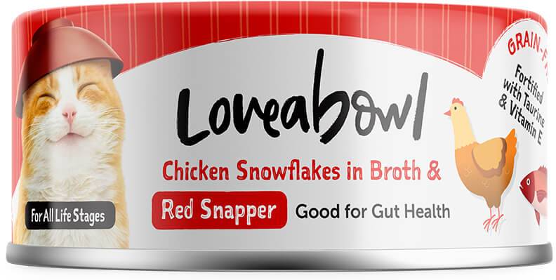 Loveabowl Chicken Snowflakes In Broth With Red Snapper - 70 gm