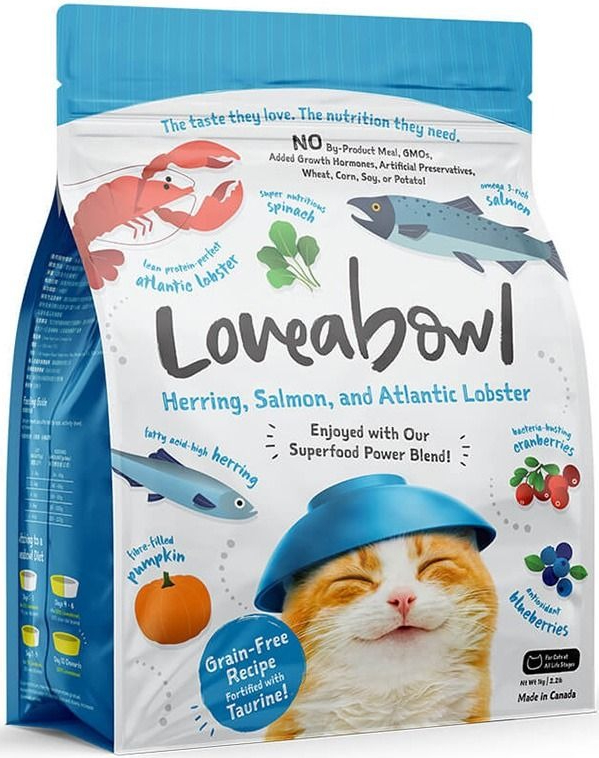 Loveabowl Herring, Salmon & Lobester Dry Food For Cat - 1 kg