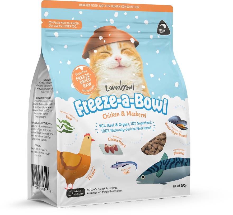 Loveabowl Freeze A Bowl Chicken & Mackerel For Cats - 200 gm
