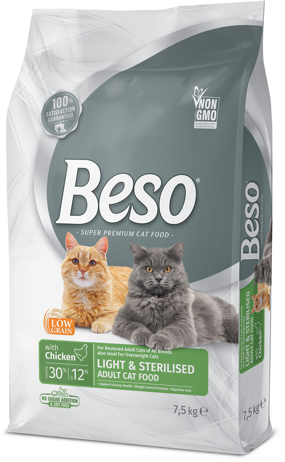 Beso Light & Sterilised Cat Dry Food - 7 kg